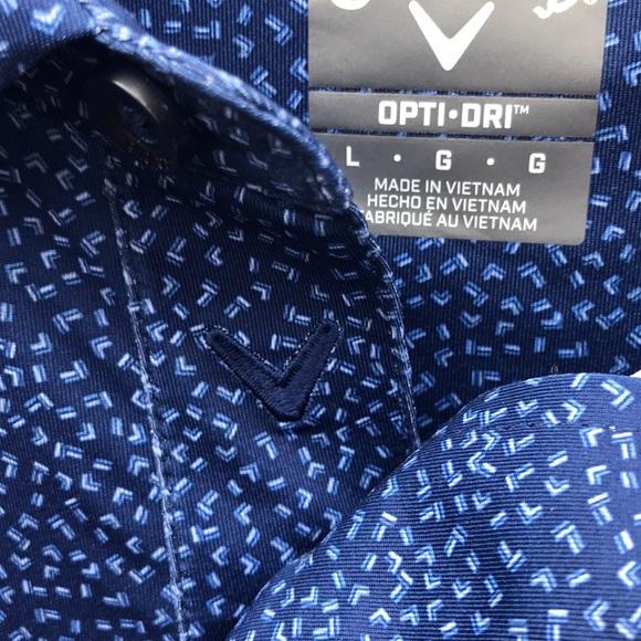 Callaway V Cooling Shirt Men L UPF 50 Opti dry NWT - Picture 3 of 6